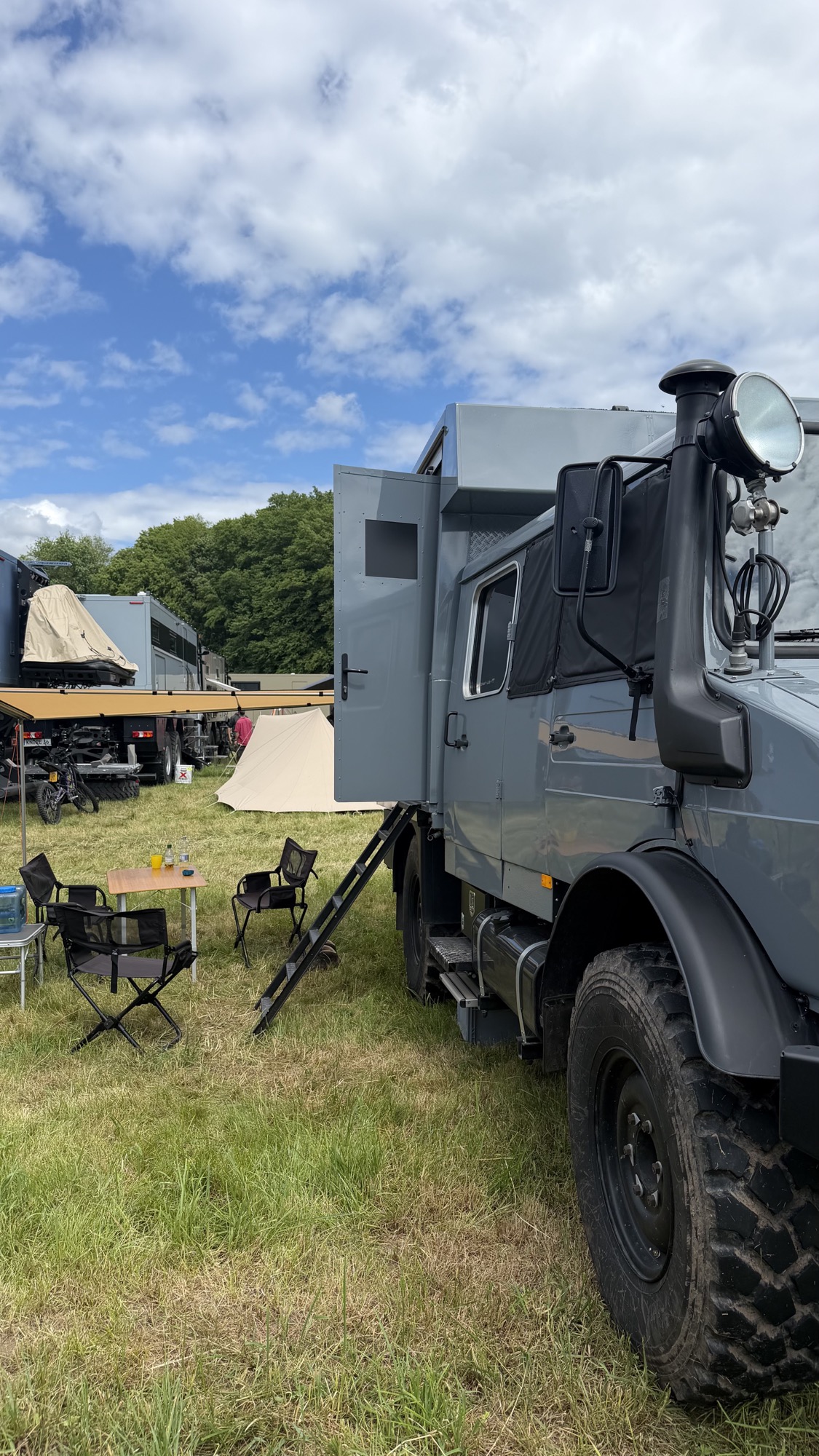 Der CTO-Unimog im Camp bei der Abenteuer Allrad